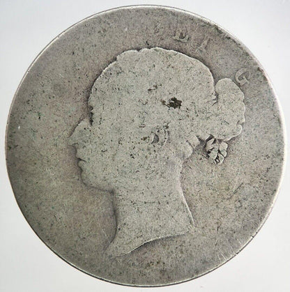 British Victoria Half Crown Silver Coin | Fair Grade