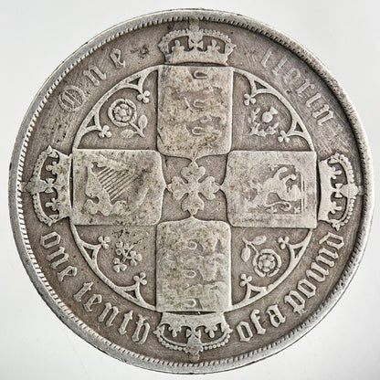 British Victoria Gothic Florin Silver Coin | Collectable Grade