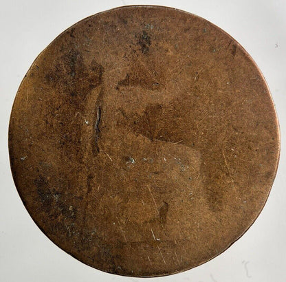 British Victoria Half-Penny Coin | Worn Grade