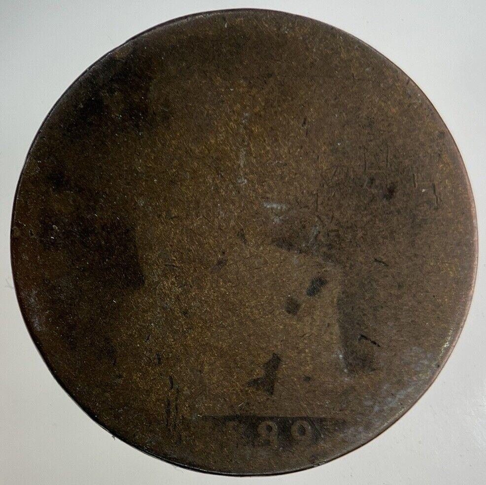 British Victoria Half-Penny Coin | Fair Grade