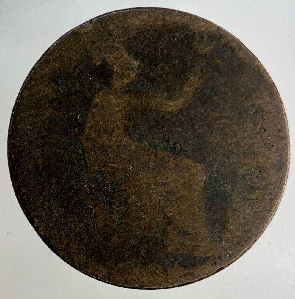 British Victoria Half-Penny Coin | Fair Grade