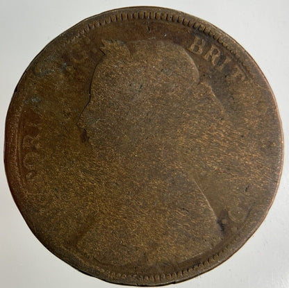British Victoria Half-Penny Coin | Fair Grade