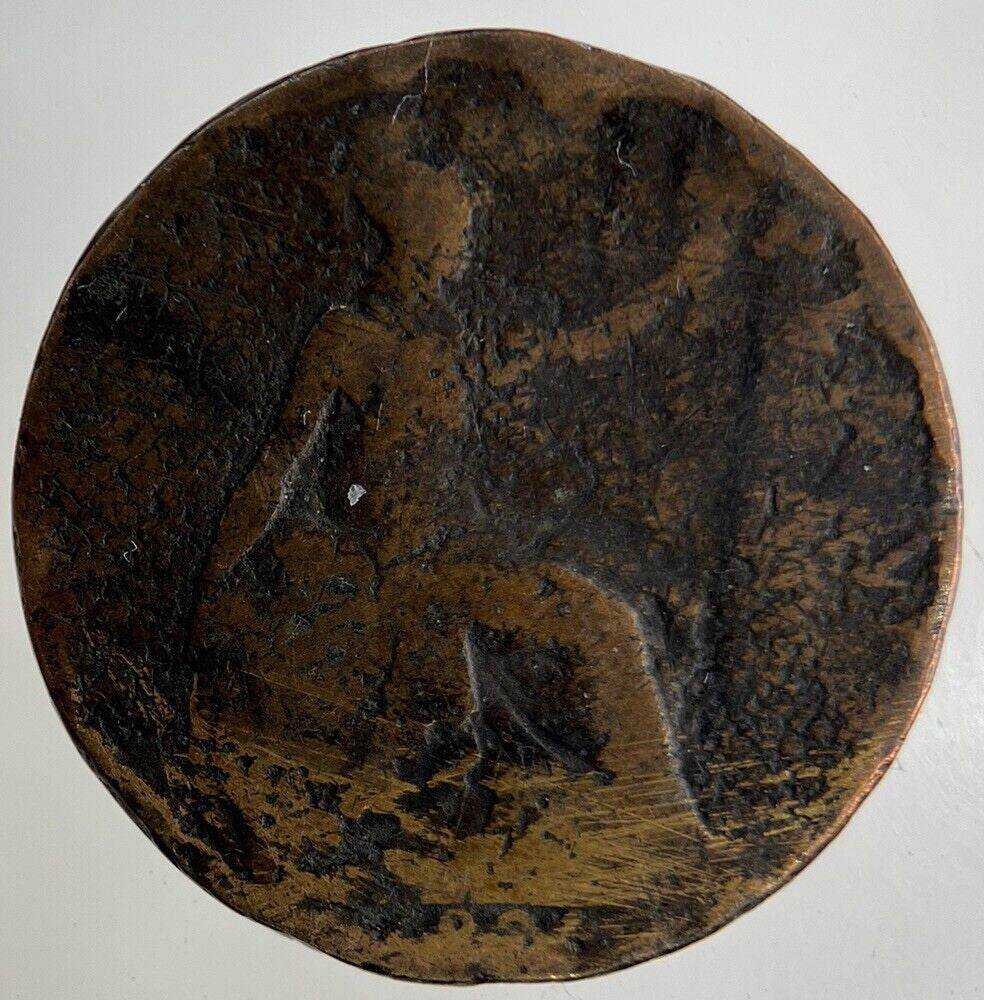 British Victoria Half-Penny Coin | Fair Grade