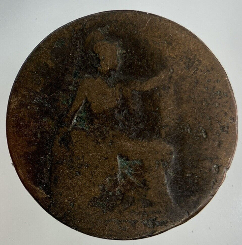 British Victoria Half-Penny Coin | Fair Grade