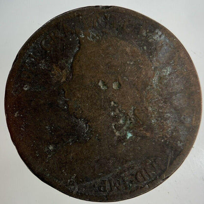 British Victoria Half-Penny Coin | Fair Grade