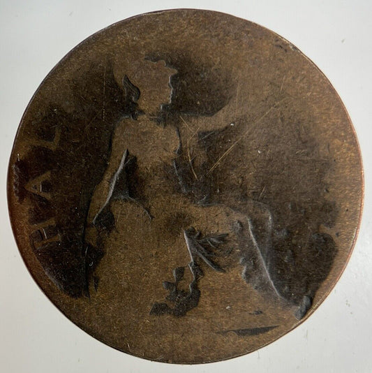 British Victoria Half-Penny Coin | Fair Grade