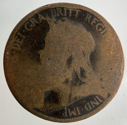 British Victoria Half-Penny Coin | Fair Grade