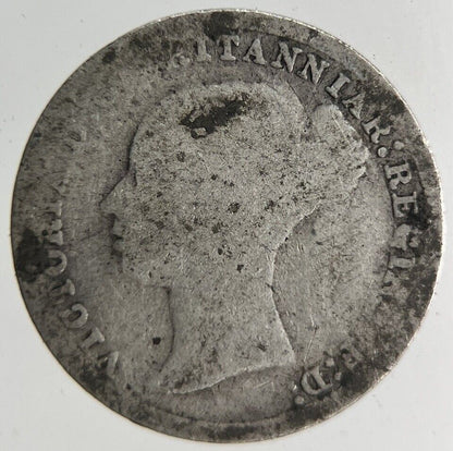 British Victoria Threepence Silver Coin | Fair Grade