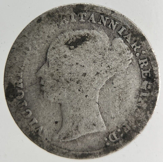 British Victoria Threepence Silver Coin | Fair Grade