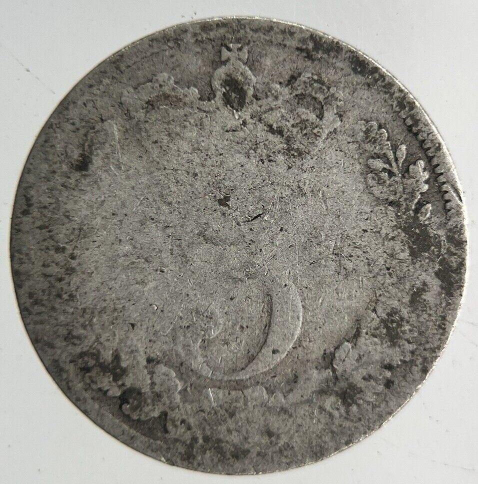 British Victoria Threepence Silver Coin | Fair Grade