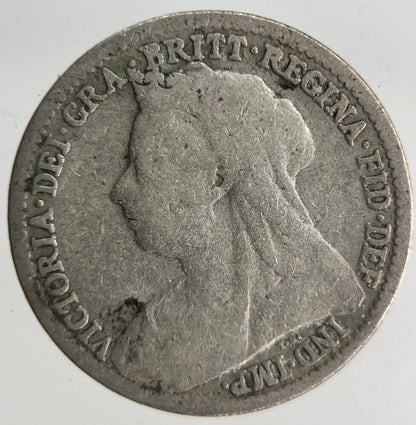 British Victoria Threepence Silver Coin | Fair Grade