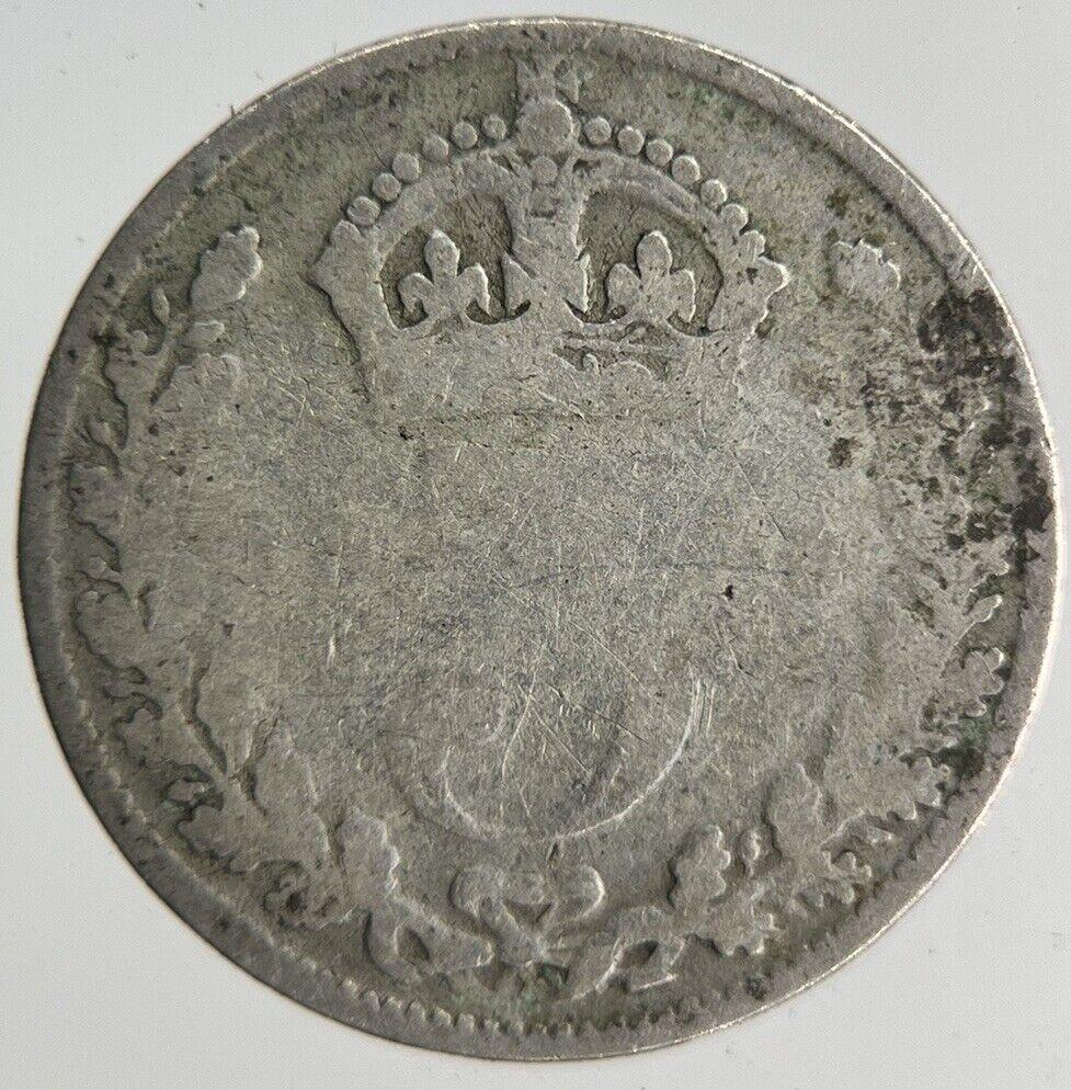 British Victoria Threepence Silver Coin | Fair Grade