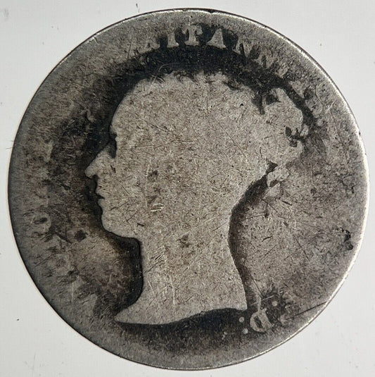 British Victoria Threepence Silver Coin | Fair Grade