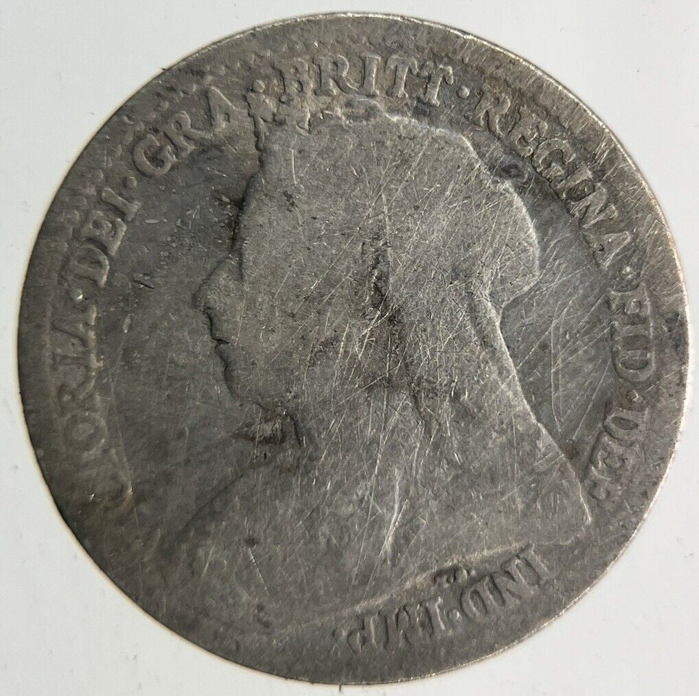 British Victoria Threepence Silver Coin | Fair Grade