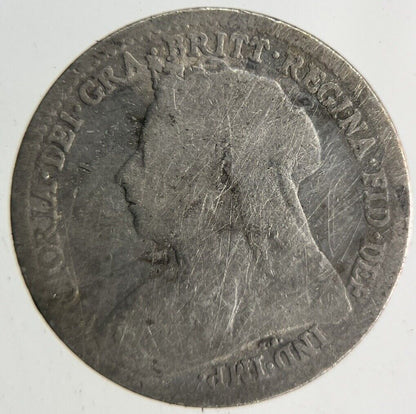 British Victoria Threepence Silver Coin | Fair Grade
