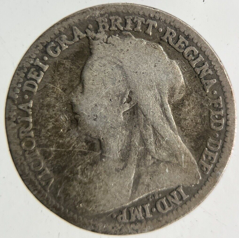 British Victoria Threepence Silver Coin | Fair Grade