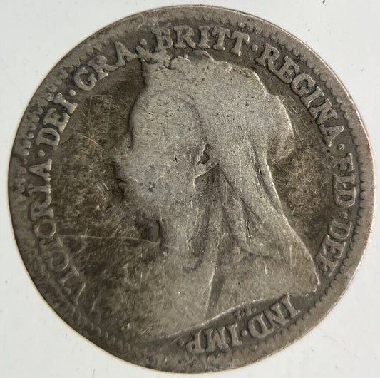British Victoria Threepence Silver Coin | Fair Grade