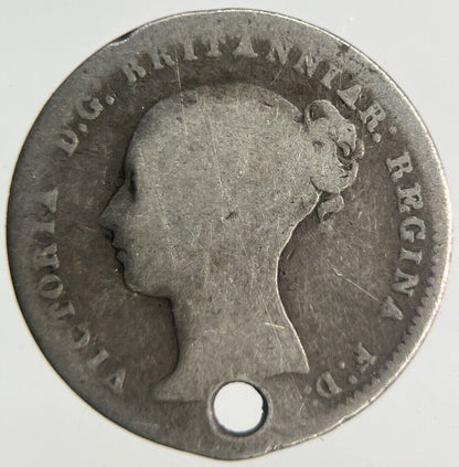 British Victoria Threepence Silver Coin | Fair Grade
