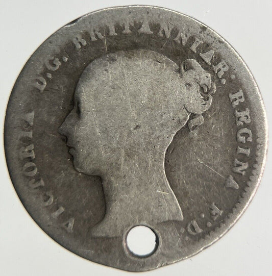 British Victoria Threepence Silver Coin | Fair Grade