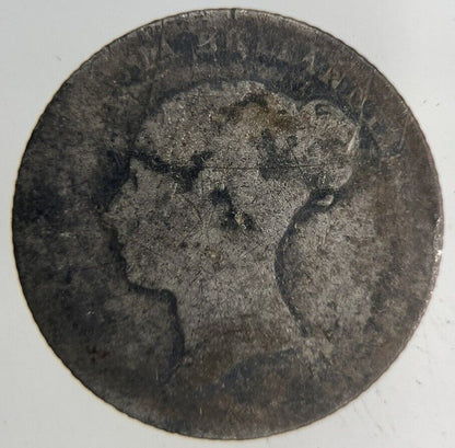 British Victoria Sixpence Silver Coin | Fair Grade