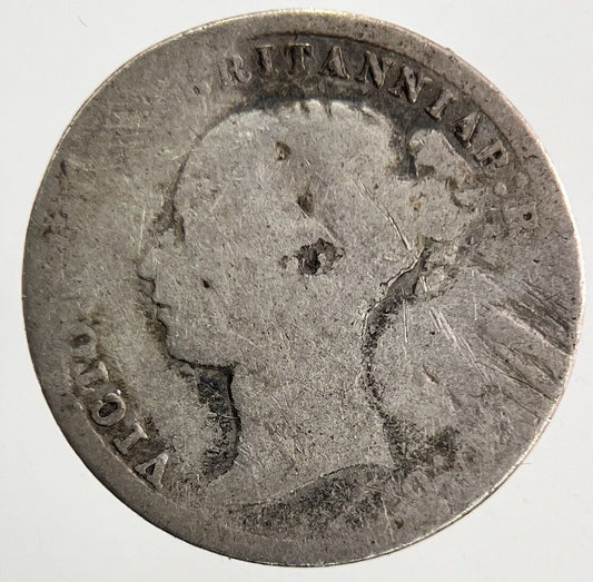 British Victoria Threepence Silver Coin | Fair Grade