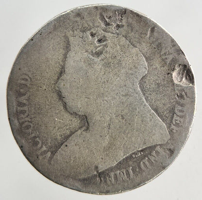 British Victoria Shilling Silver Coin | Fair Grade