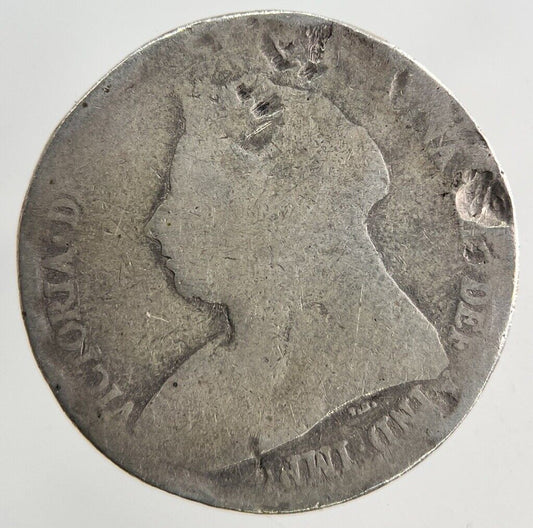 British Victoria Shilling Silver Coin | Fair Grade