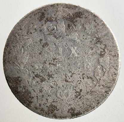 British Victoria Sixpence Silver Coin | Fair Grade