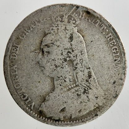 British Victoria Sixpence Silver Coin | Fair Grade