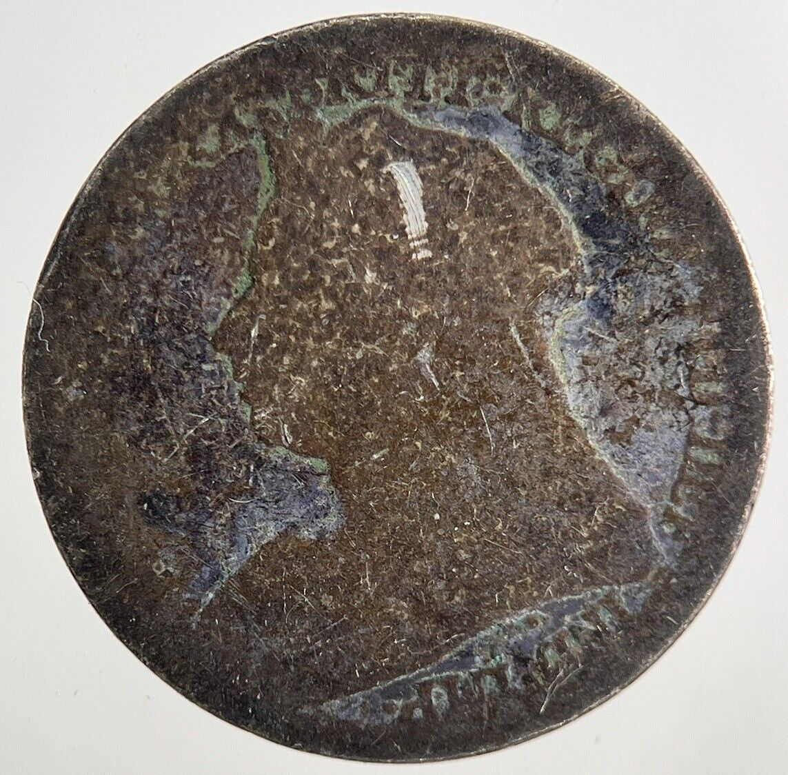 British Victoria Sixpence Silver Coin | Worn Grade