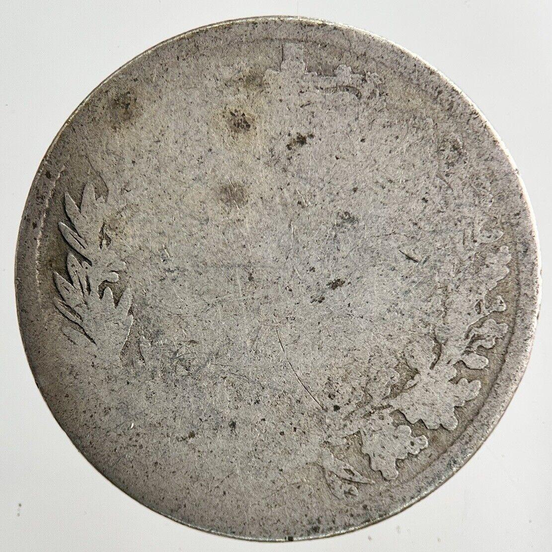 British Victoria Shilling Silver Coin | Worn Grade