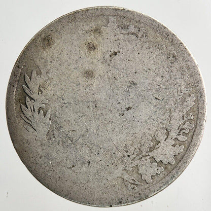 British Victoria Shilling Silver Coin | Worn Grade