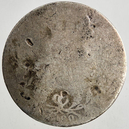 British Victoria Sixpence Silver Coin | Worn Grade