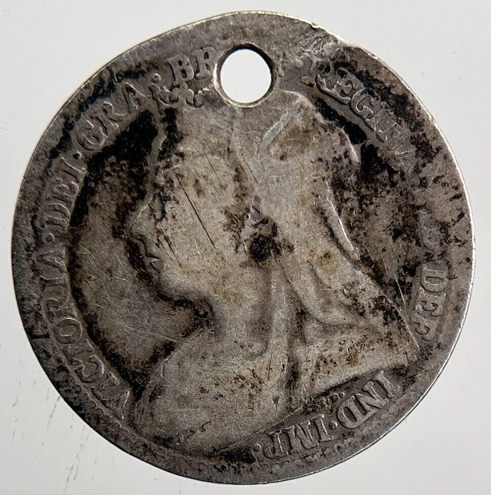 British Victoria Threepence Silver Coin | Fair Grade | a6064