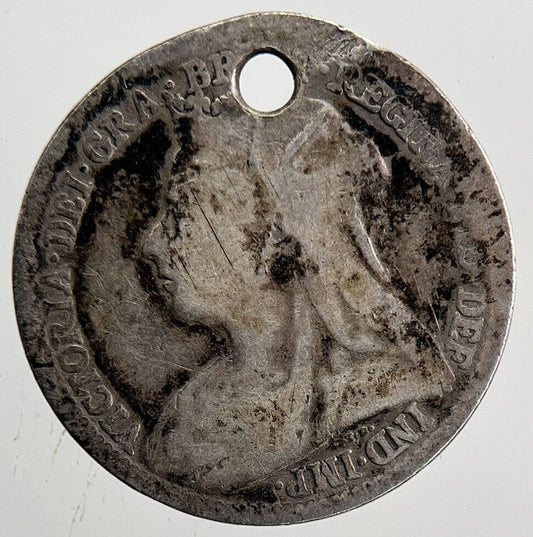 British Victoria Threepence Silver Coin | Fair Grade | a6064