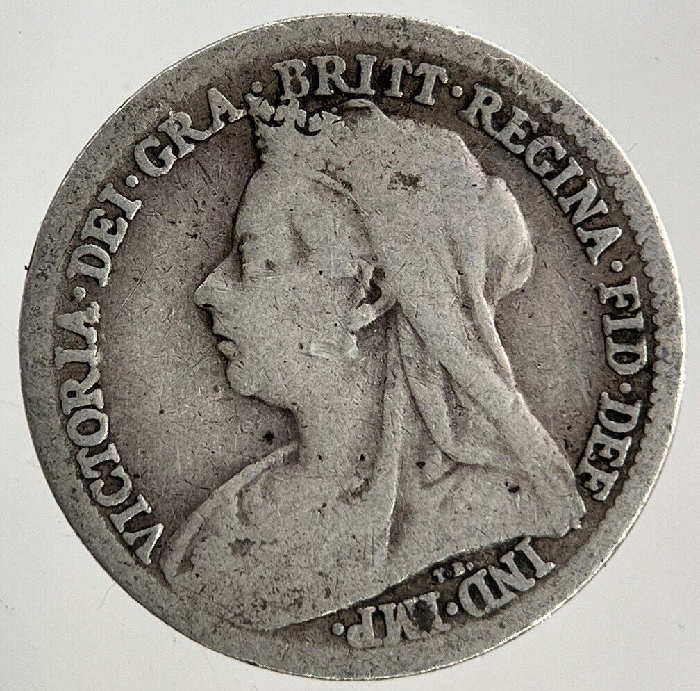 British Victoria Threepence Silver Coin | Fair Grade
