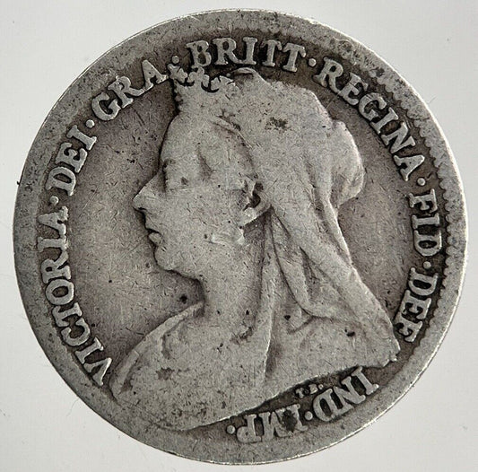 British Victoria Threepence Silver Coin | Fair Grade