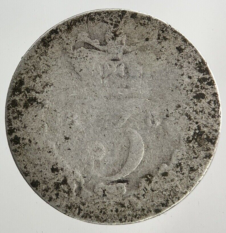 British Victoria Threepence Silver Coin | Fair Grade