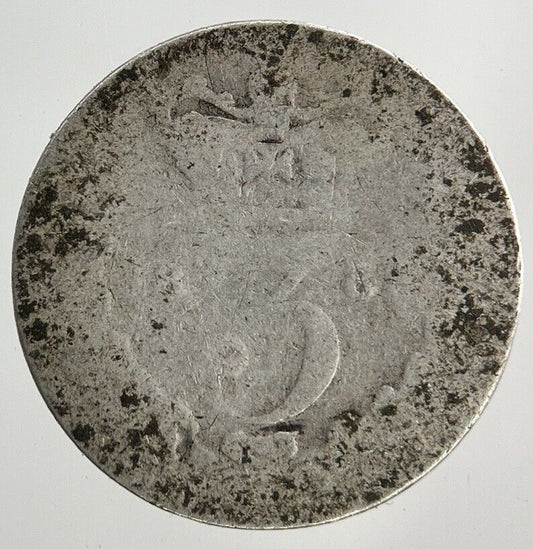 British Victoria Threepence Silver Coin | Fair Grade