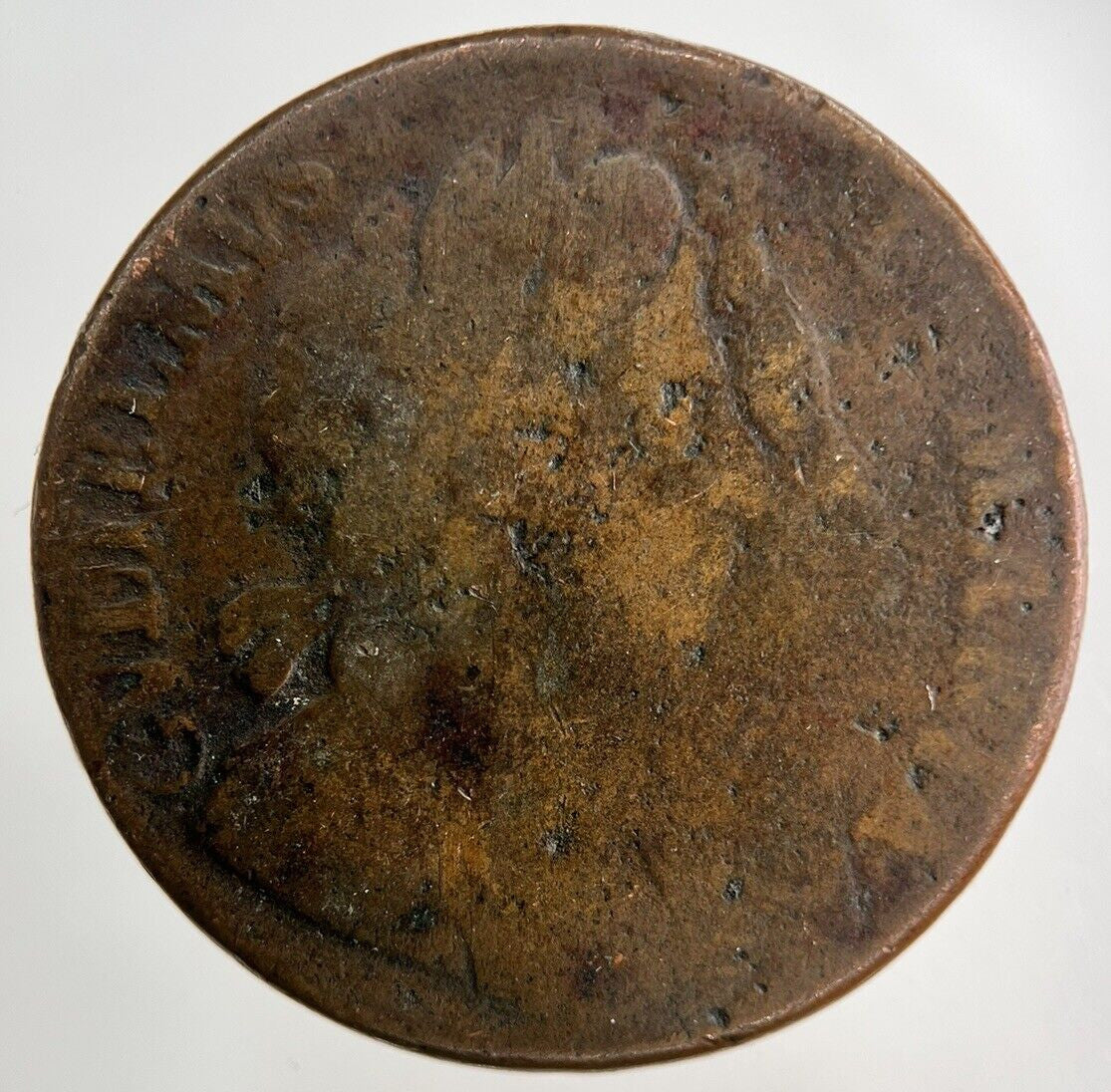 British William III 3rd & Mary Half-Penny Coin | Collectable Grade
