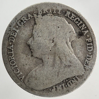 British Victoria Threepence Silver Coin | Fair Grade