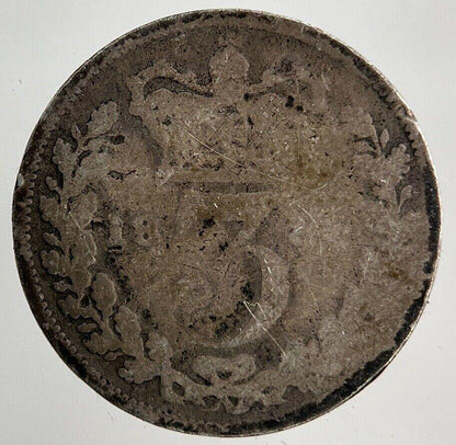 British Victoria Threepence Silver Coin | Fair Grade