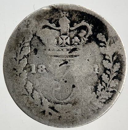 British Victoria Threepence Silver Coin | Fair Grade