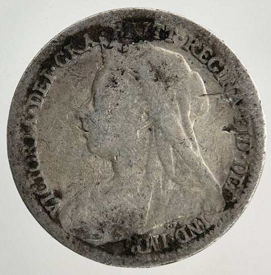 British Victoria Threepence Silver Coin | Fair Grade