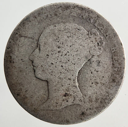 British Victoria Threepence Silver Coin | Worn Grade