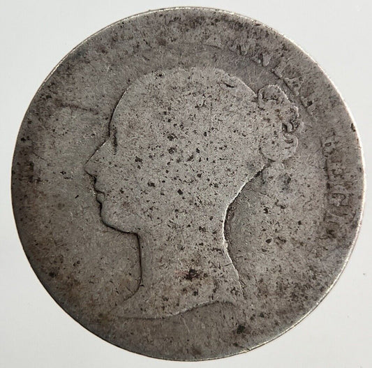 British Victoria Threepence Silver Coin | Worn Grade