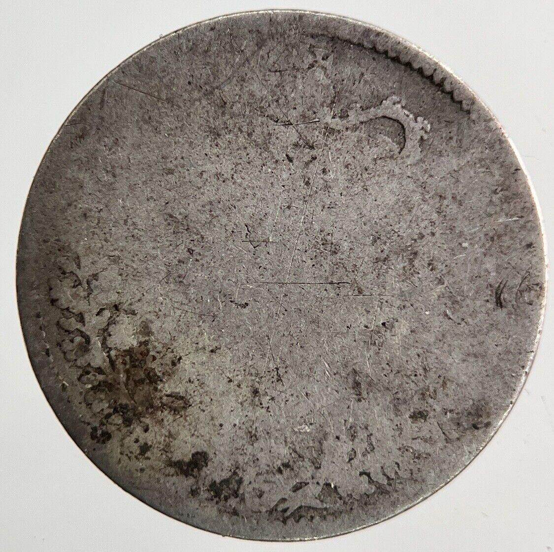 British Victoria Threepence Silver Coin | Worn Grade