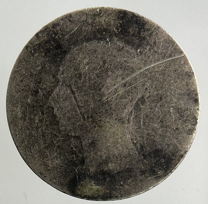 British Victoria Threepence Silver Coin | Worn Grade