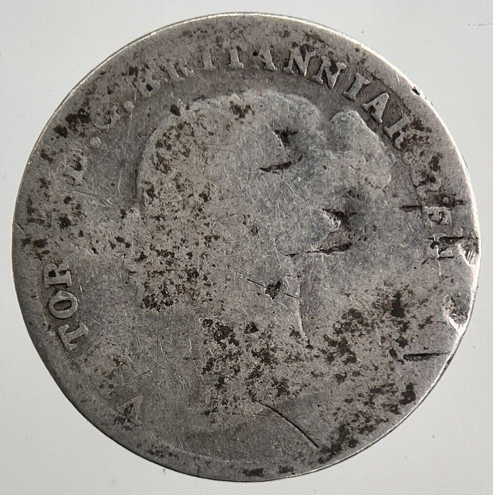 British Young Head Victoria Threepence Silver Coin | Fair Grade | a5574