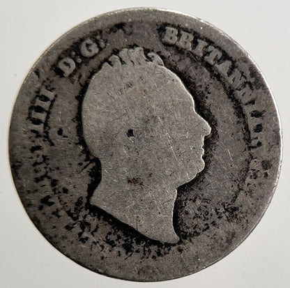 British William IV Four-Pence Silver Coin | Fair Grade | a3817
